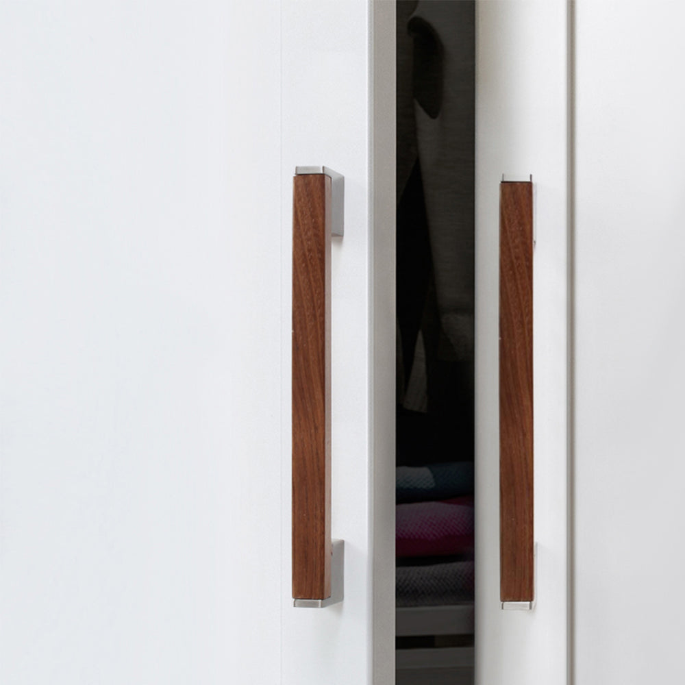 Modern Two-Tone Walnut Bar Kitchen Drawer Handles