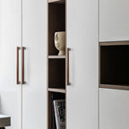 Modern Two-Tone Walnut Bar Kitchen Drawer Handles