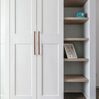 Modern Two-Tone Walnut Bar Kitchen Drawer Handles