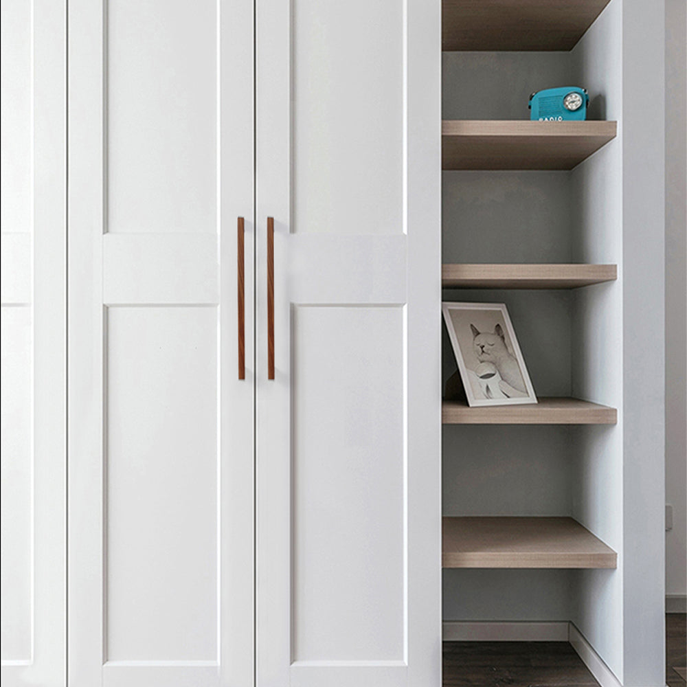 Modern Two-Tone Walnut Bar Kitchen Drawer Handles