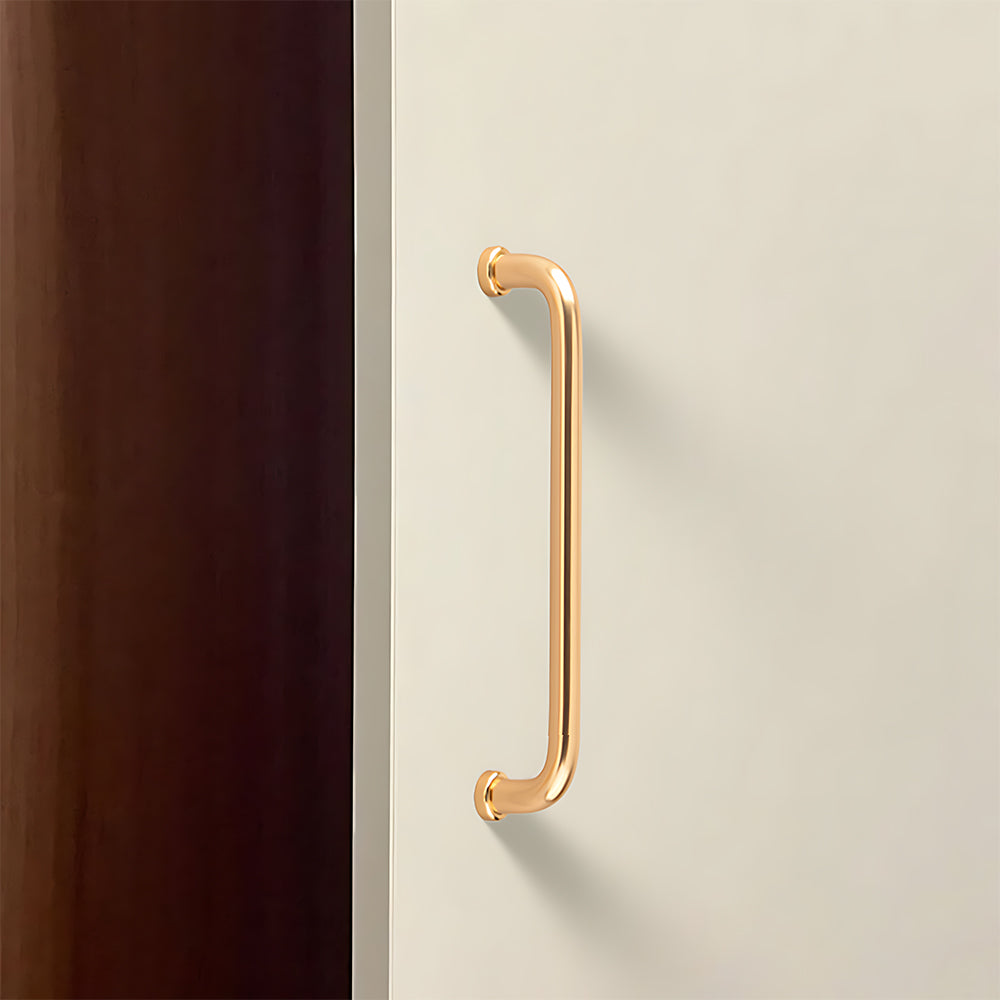 Modern U-Shaped Cupboard Handles in Gold or Black