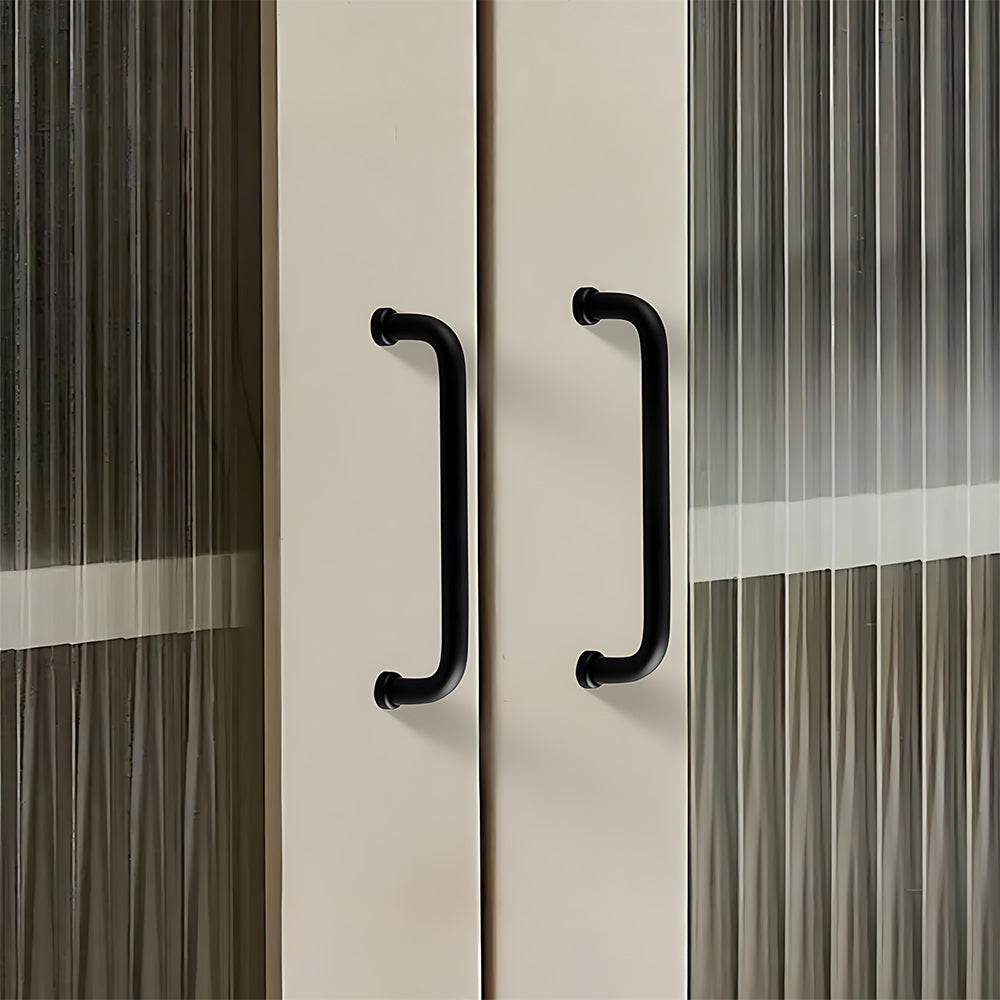Modern U-Shaped Cupboard Handles in Gold or Black