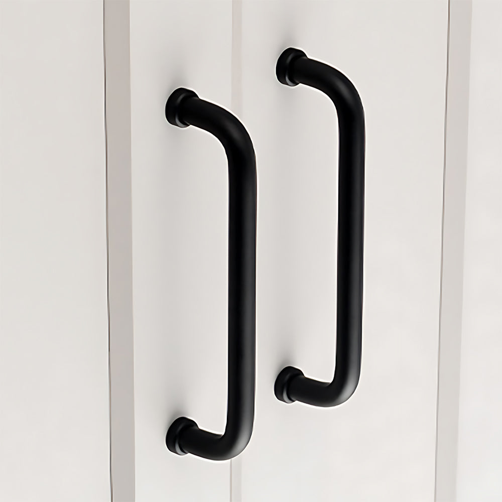 Modern U-Shaped Cupboard Handles in Gold or Black