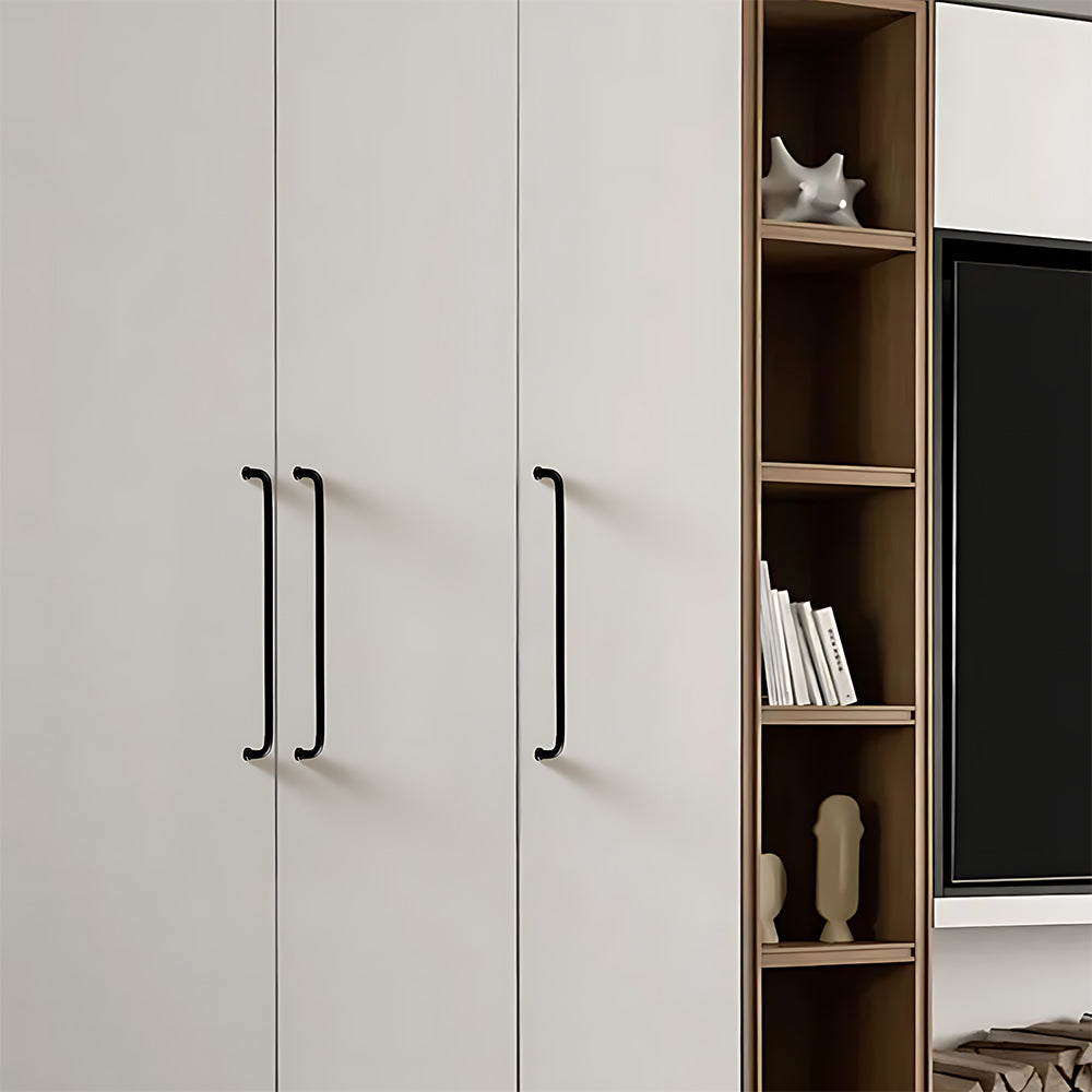 Modern U-Shaped Cupboard Handles in Gold or Black
