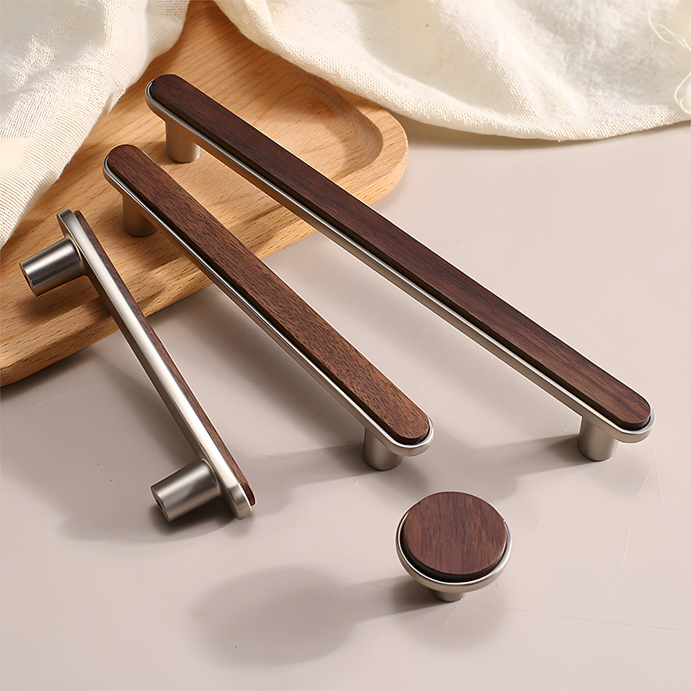 Modern Walnut Bar Cupboard Handles & Knobs