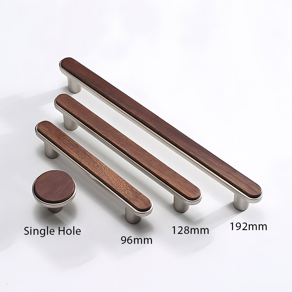 Modern Walnut Bar Cupboard Handles & Knobs