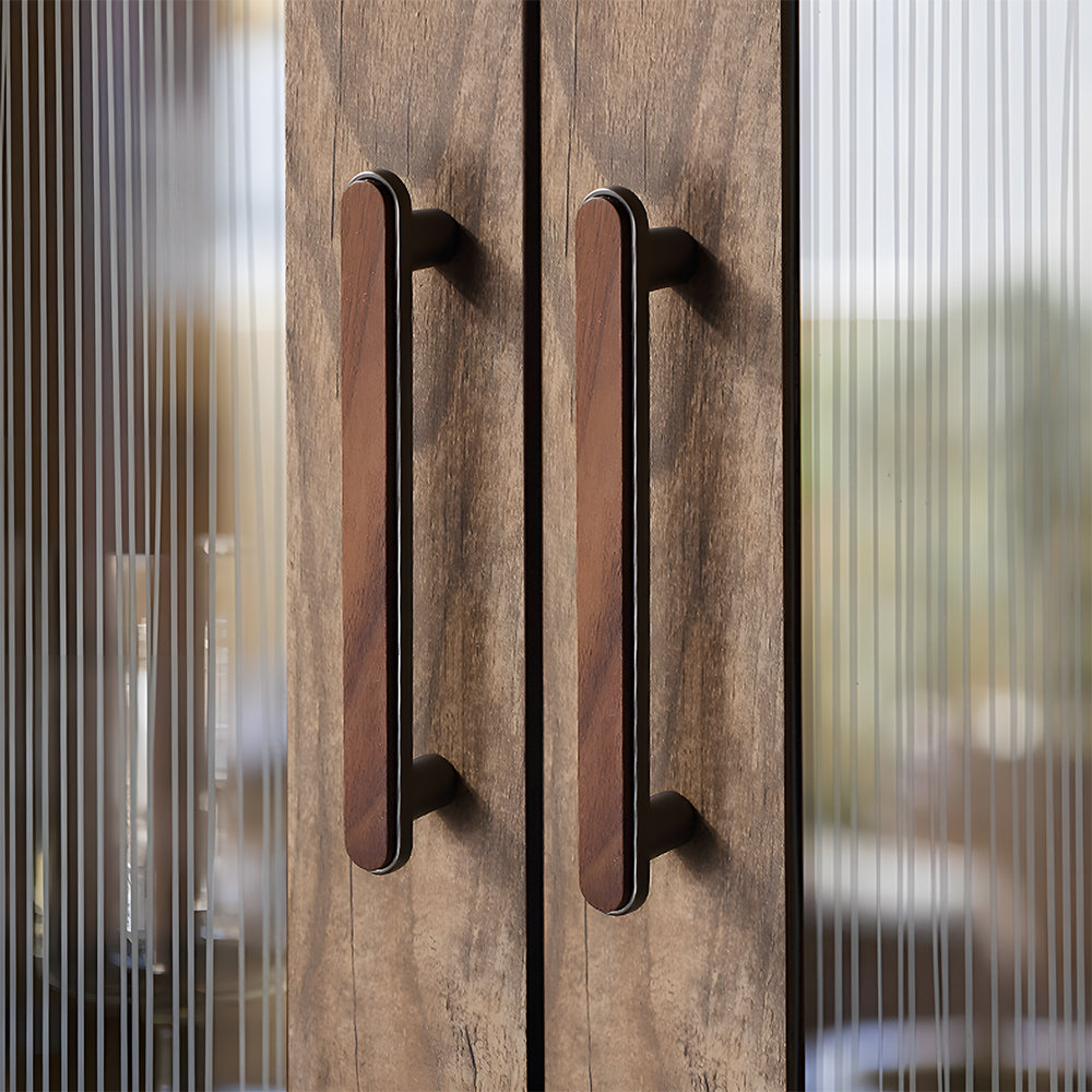 Modern Walnut Bar Cupboard Handles & Knobs