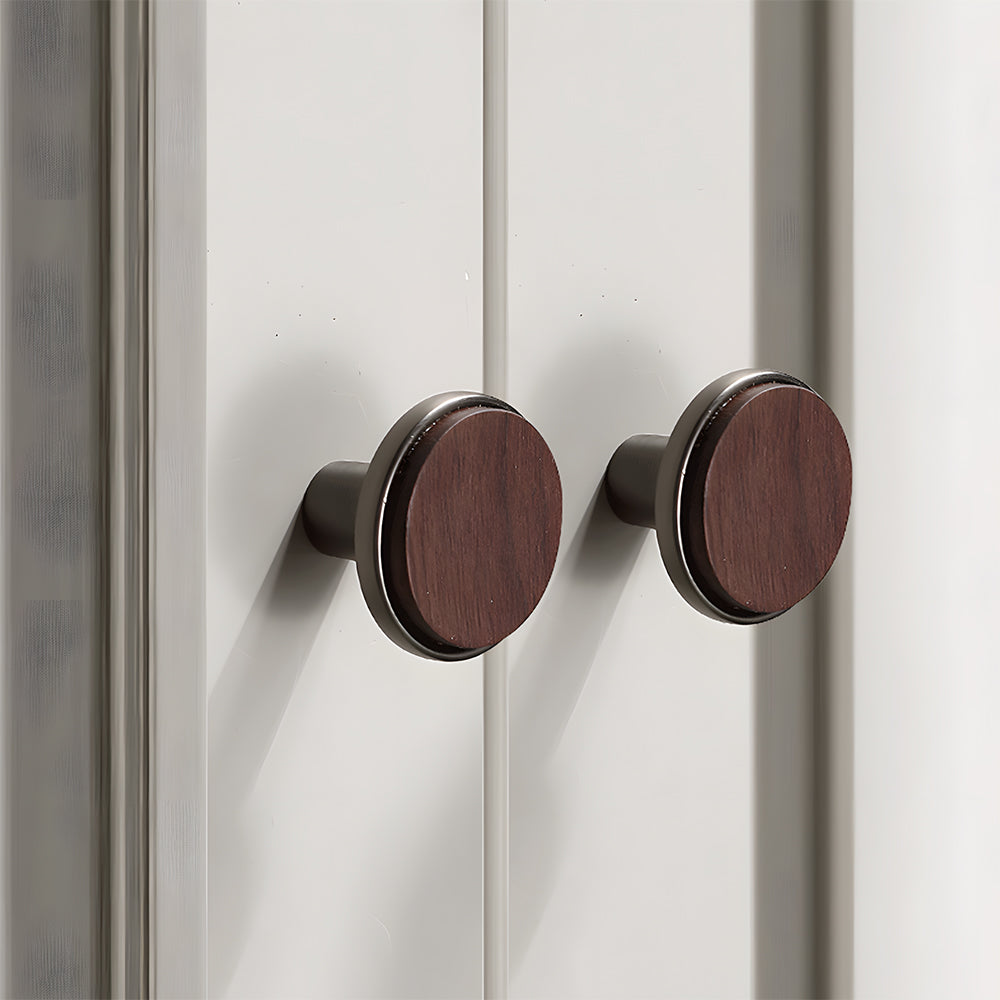 Modern Walnut Bar Cupboard Handles & Knobs