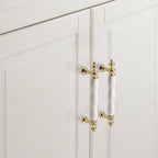 Modern Wavy Ceramic T-Bar Cupboard Handles & Knobs
