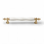 Modern Wavy Ceramic T-Bar Cupboard Handles & Knobs