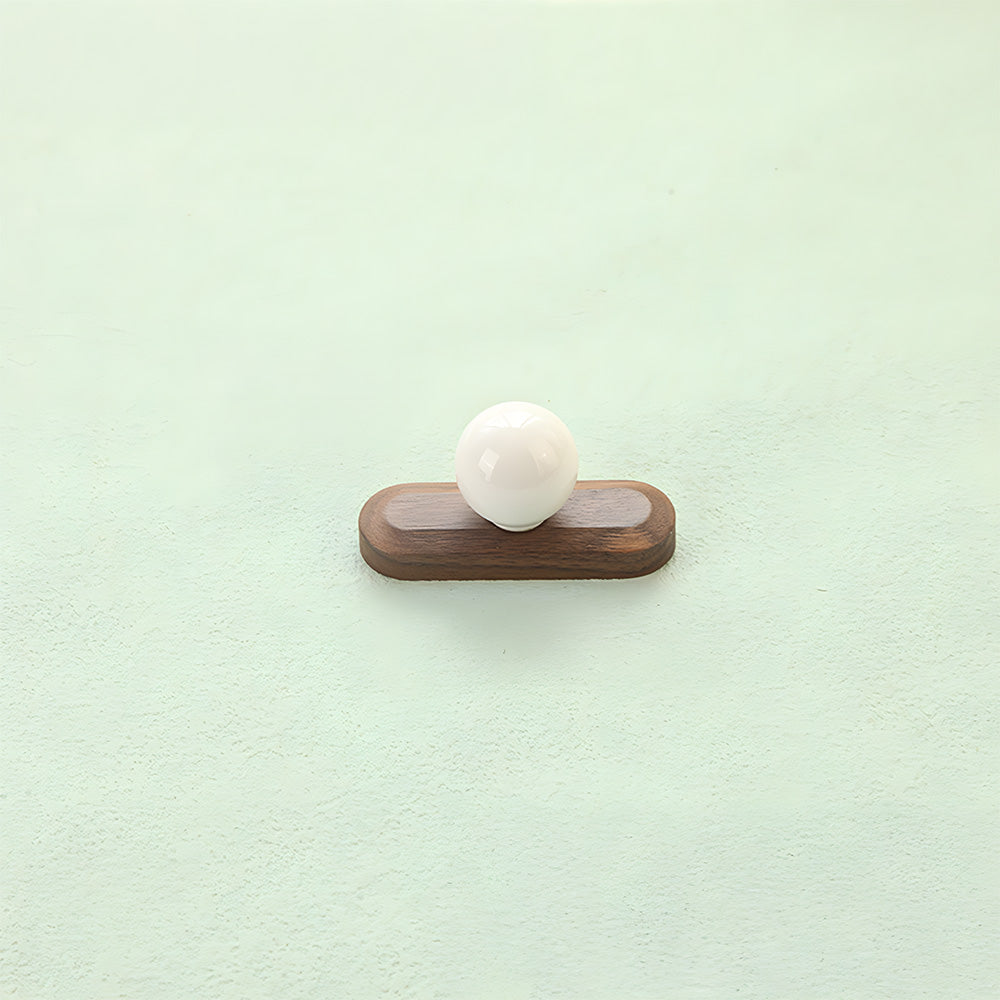 Modern Wooden Cupboard Handles with Ball Knobs