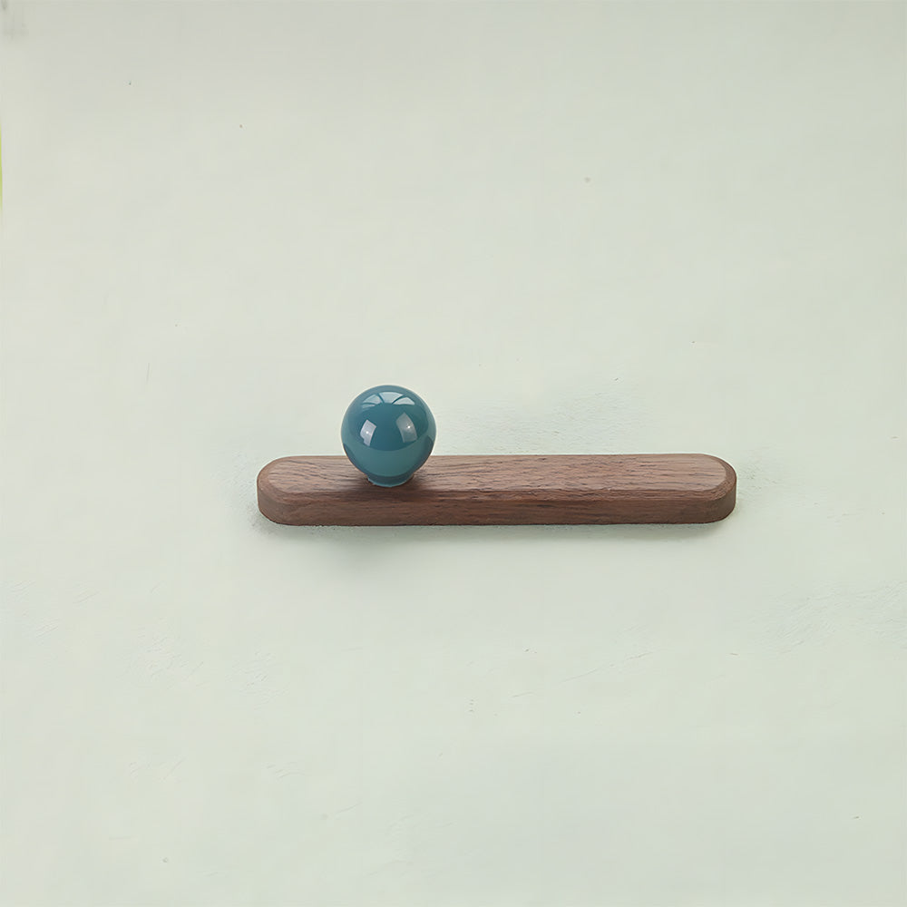 Modern Wooden Cupboard Handles with Ball Knobs