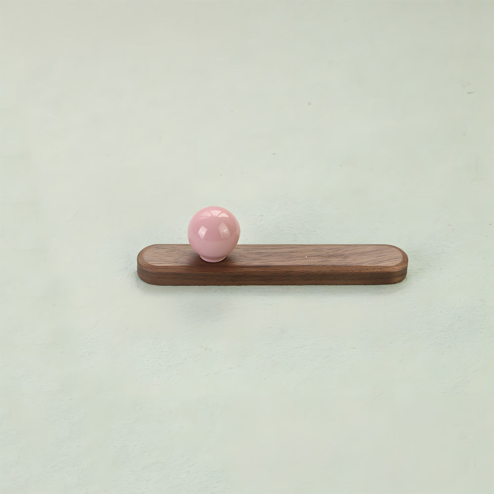Modern Wooden Cupboard Handles with Ball Knobs
