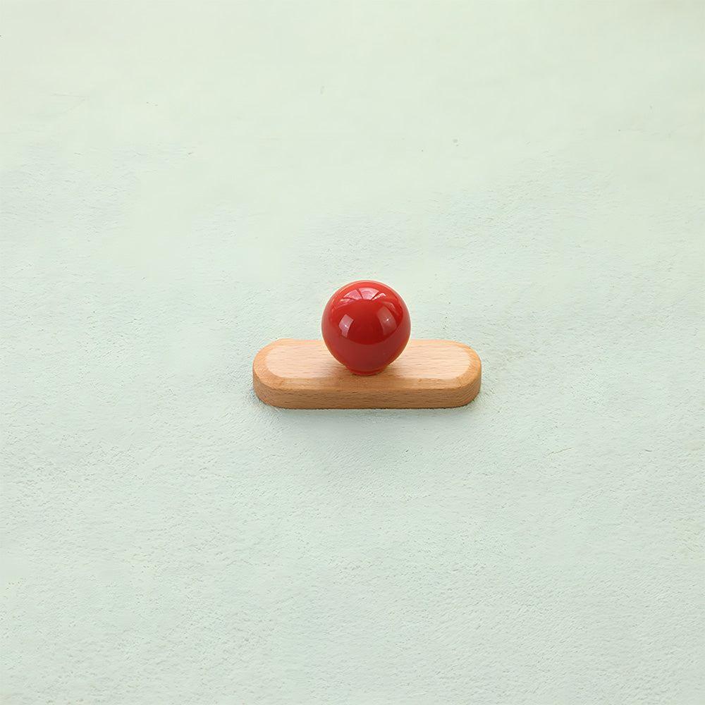 Modern Wooden Cupboard Handles with Ball Knobs