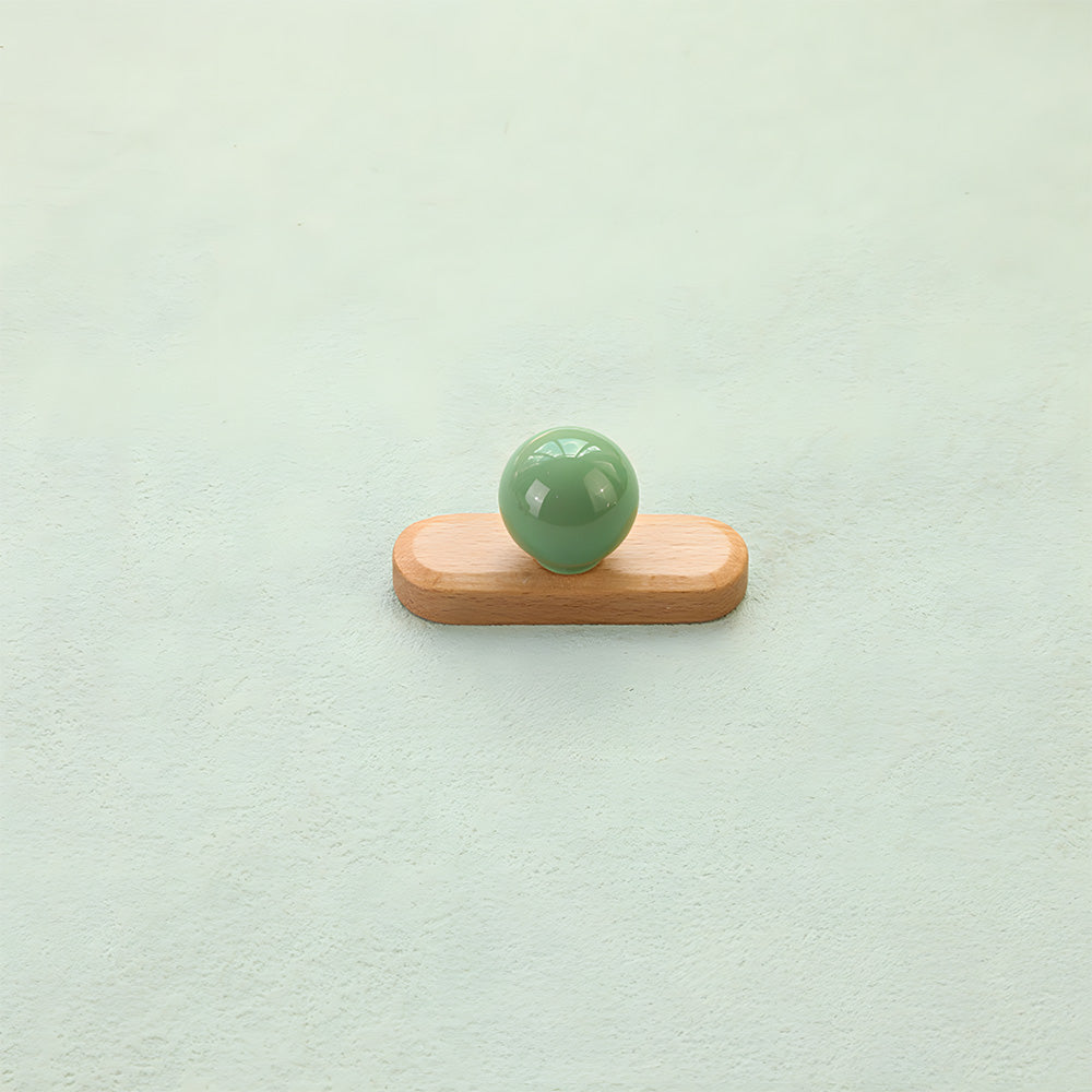 Modern Wooden Cupboard Handles with Ball Knobs