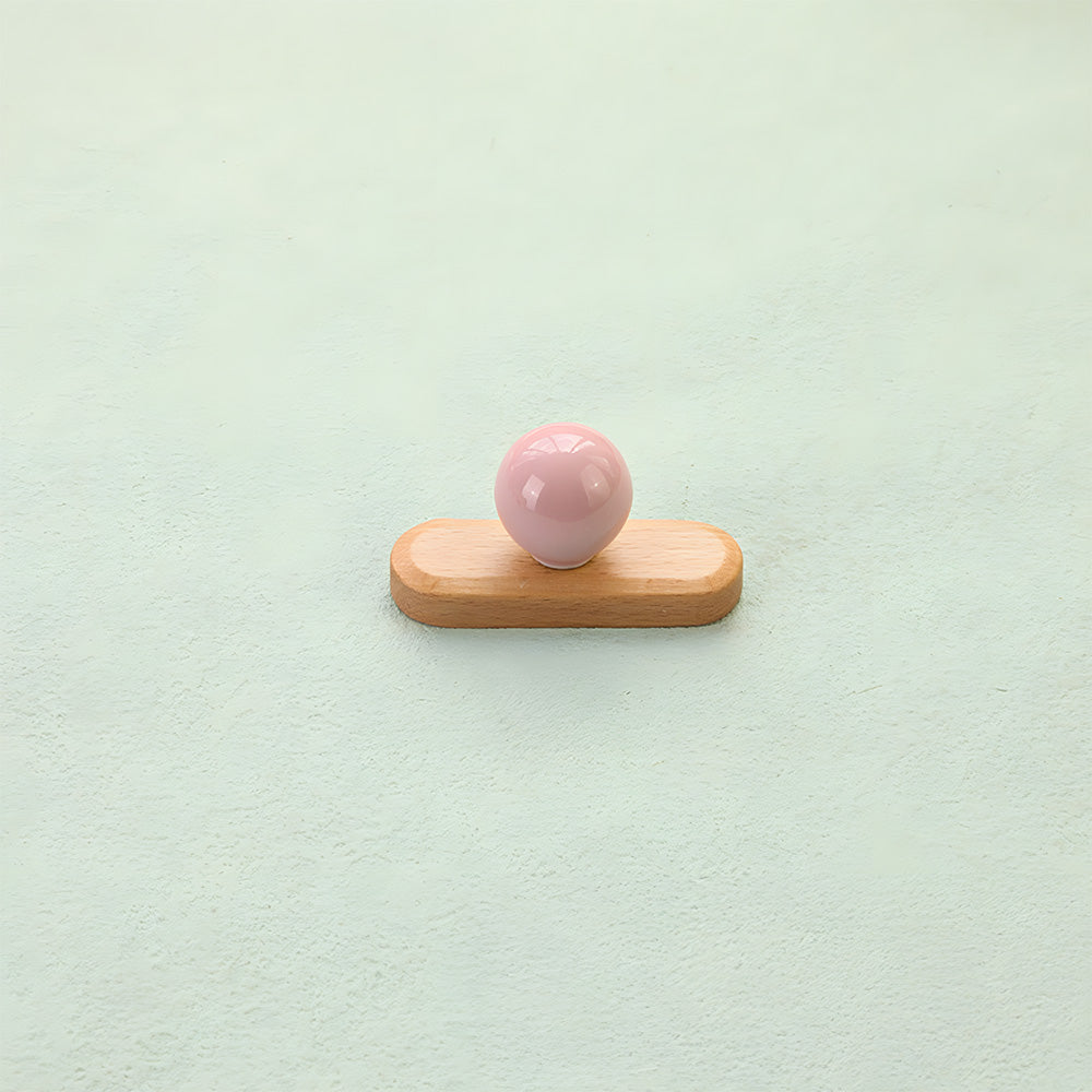 Modern Wooden Cupboard Handles with Ball Knobs