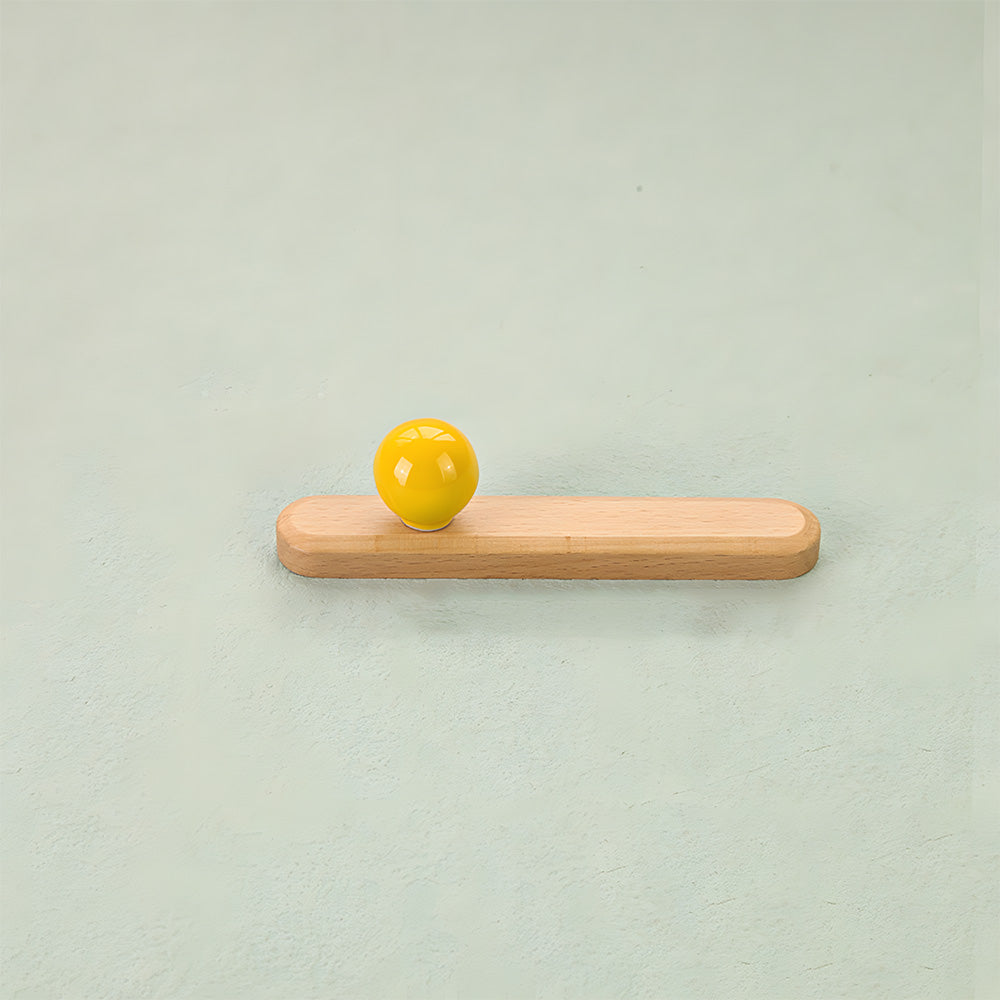 Modern Wooden Cupboard Handles with Ball Knobs