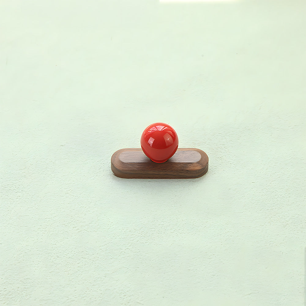 Modern Wooden Cupboard Handles with Ball Knobs