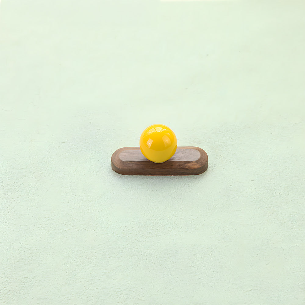 Modern Wooden Cupboard Handles with Ball Knobs