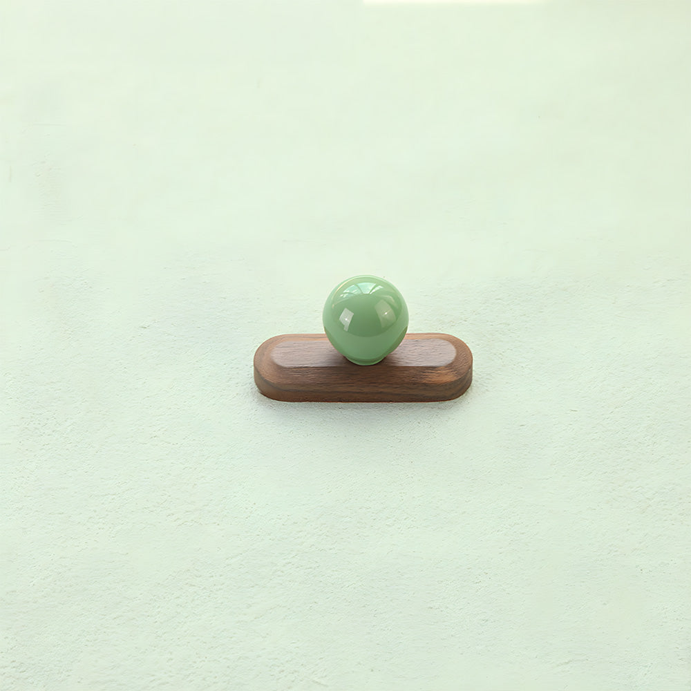 Modern Wooden Cupboard Handles with Ball Knobs
