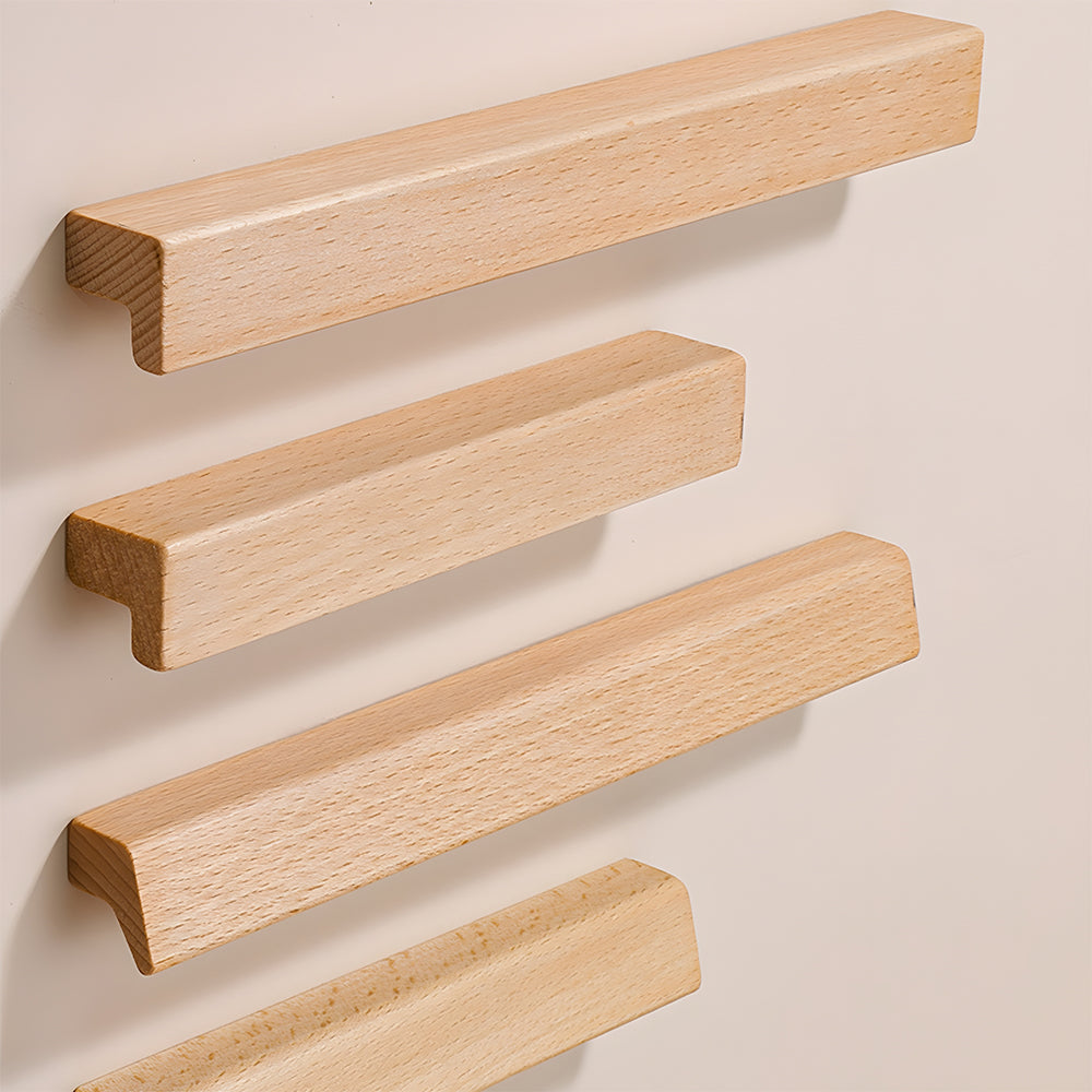 Modern Wooden Lip Pull Cupboard Handles