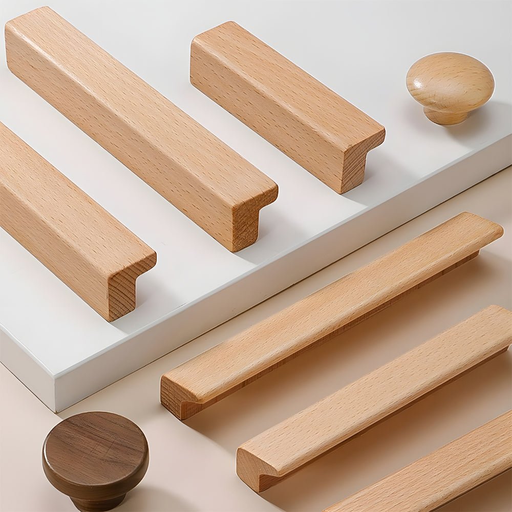 Modern Wooden Lip Pull Cupboard Handles