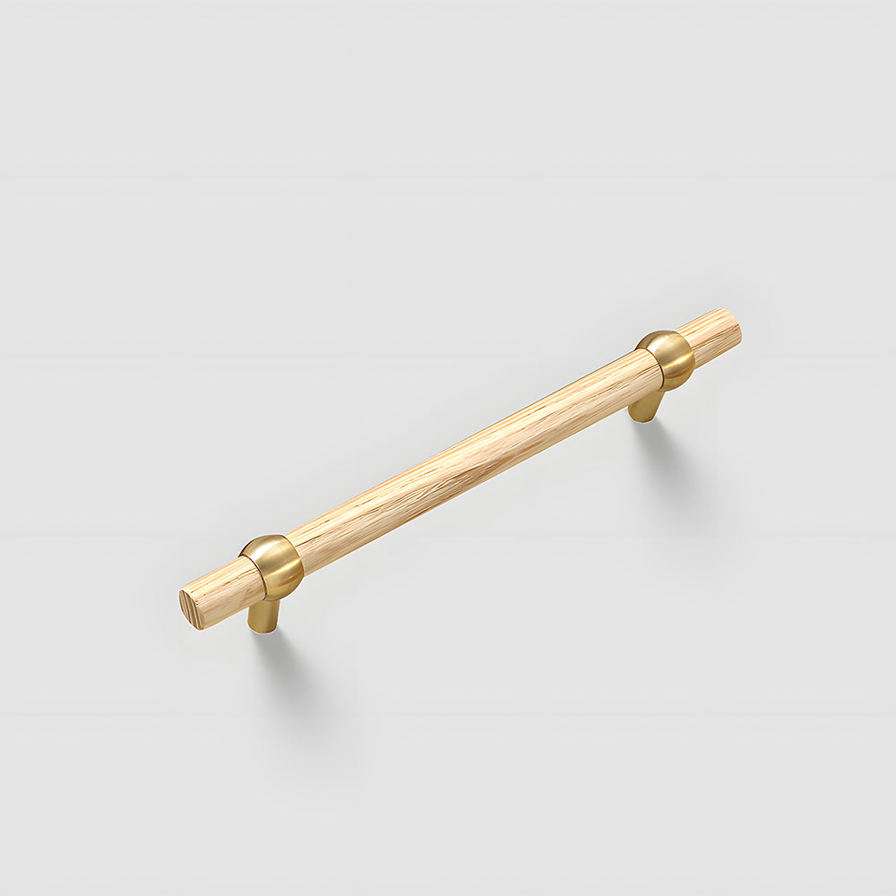 Modern Wooden T-Bar Cupboard Handles
