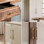 Modern Wooden T-Bar Cupboard Handles