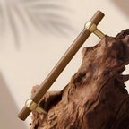 Modern Wooden T-Bar Cupboard Handles