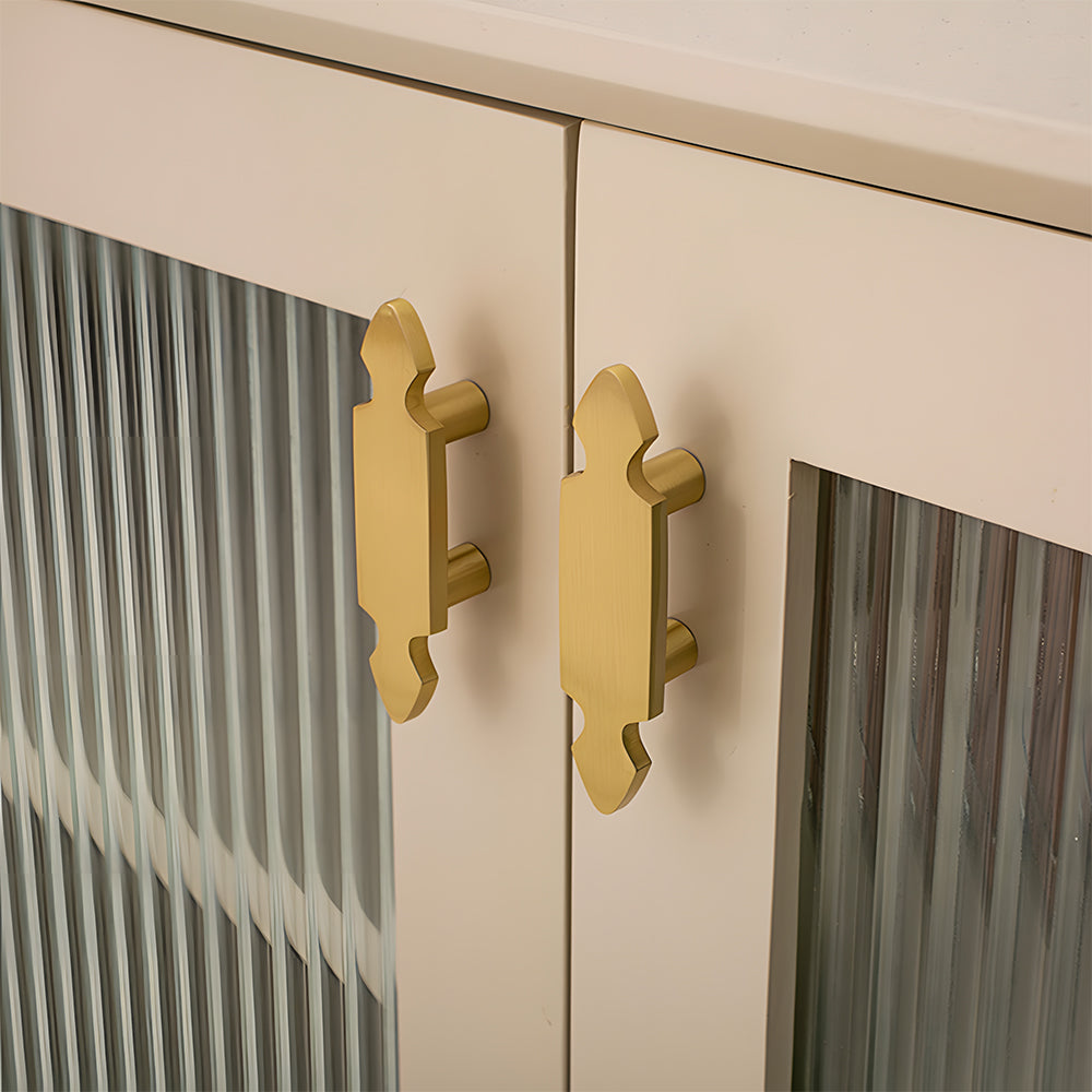 Nordic Brass Bar Cupboard Handles with Pointed Ends
