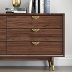 Openwork Leaf Brass Edge Pull Handles