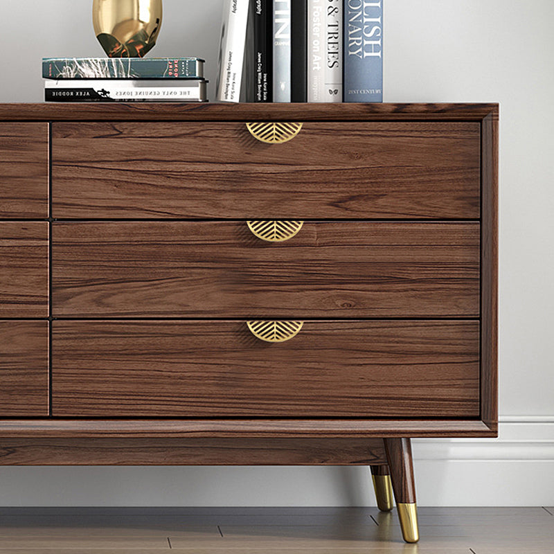 Openwork Leaf Brass Edge Pull Handles