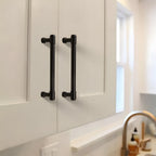 Retro Collared Bar Cupboard Handles
