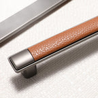Retro Leather T-Bar Drawer Handles & Knobs