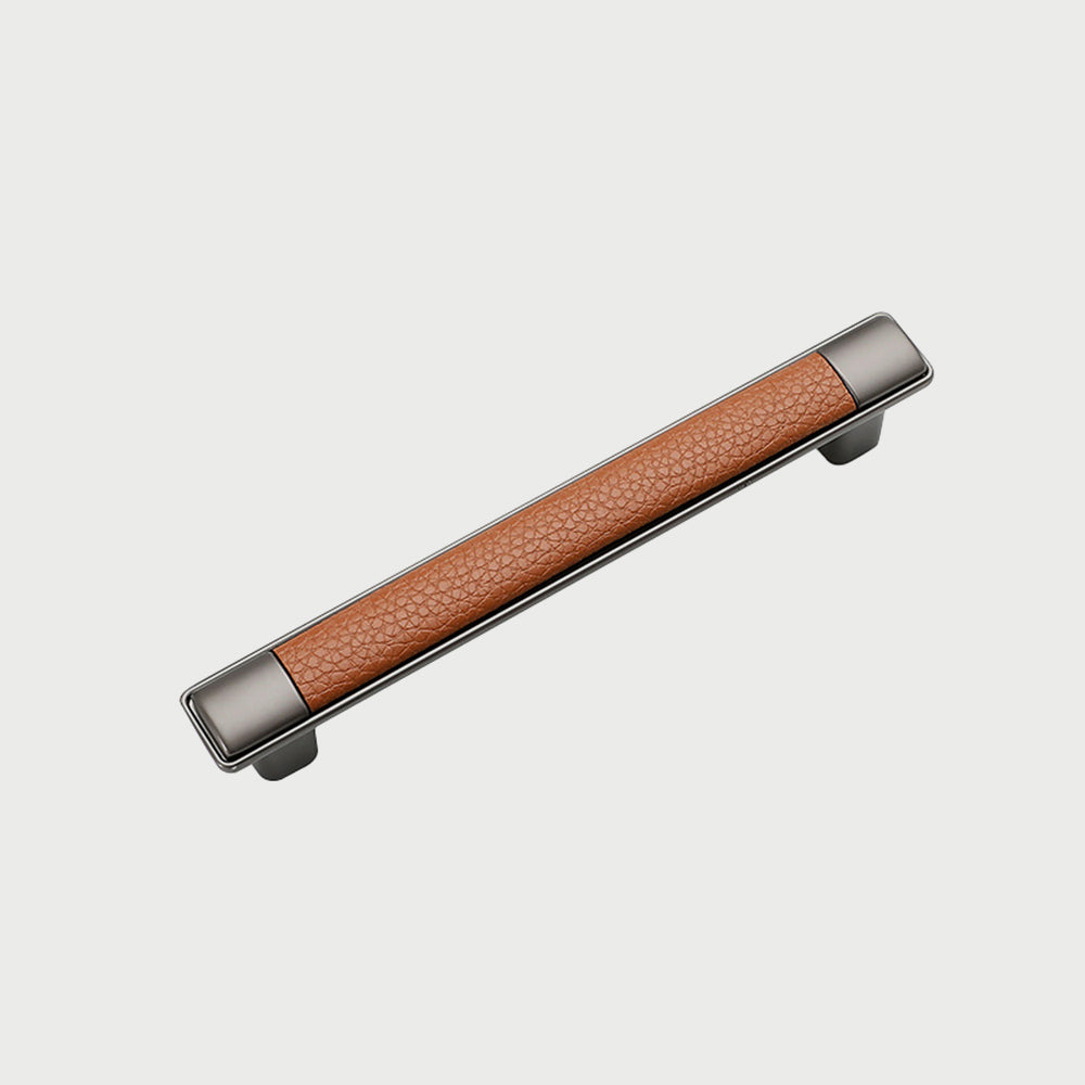 Retro Leather T-Bar Drawer Handles & Knobs