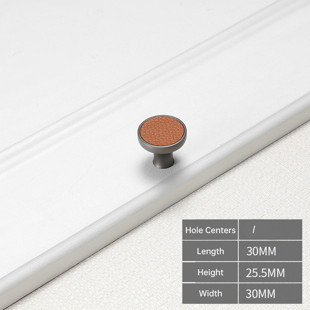 Retro Leather T-Bar Drawer Handles & Knobs