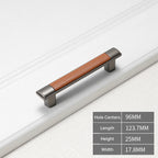 Retro Leather T-Bar Drawer Handles & Knobs