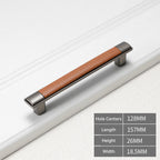 Retro Leather T-Bar Drawer Handles & Knobs