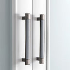 Retro Leather T-Bar Drawer Handles & Knobs