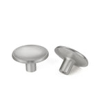 Round Brushed Nickel Cupboard Knobs