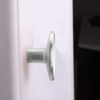 Round Brushed Nickel Cupboard Knobs