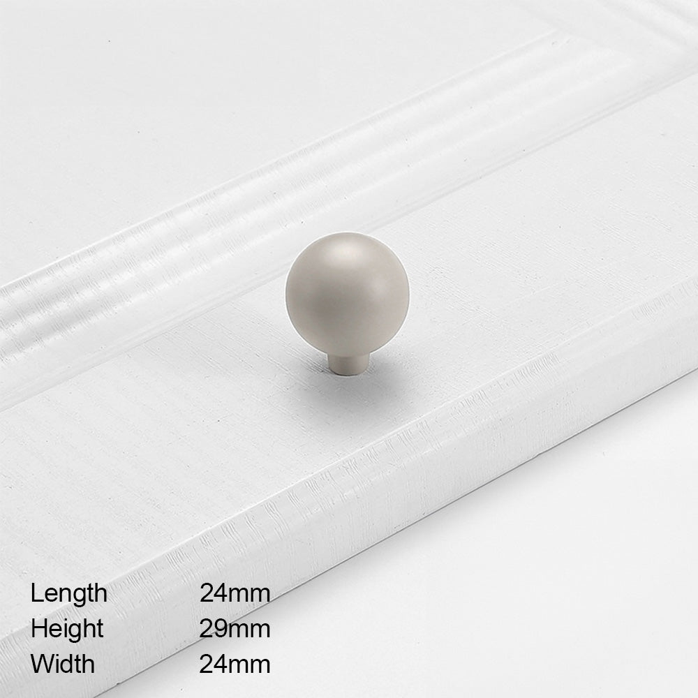 Simple French-Style Ball, Mushroom and Disc Cupboard Knobs