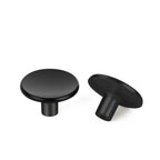 Solid Zinc Alloy Black Round Drawer Knobs