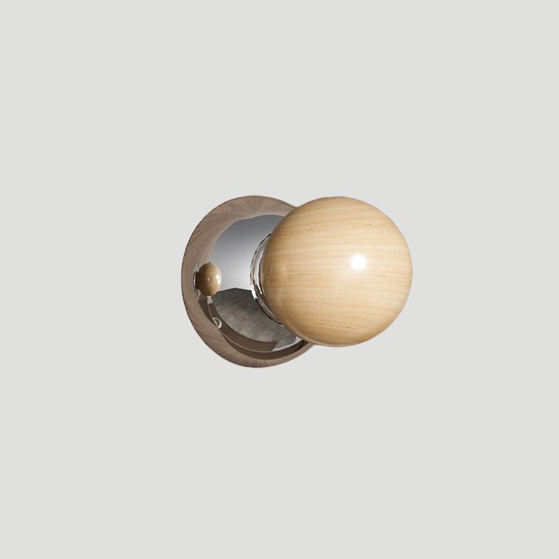 Suction Cup Wooden Ball Cupboard Knob & Wall Hook