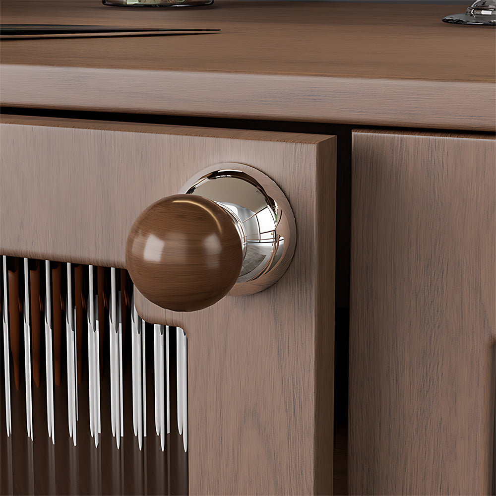 Suction Cup Wooden Ball Cupboard Knob & Wall Hook