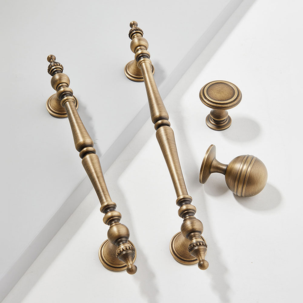 Vintage Beaded Baluster T-Bar Kitchen Cupboard Handles