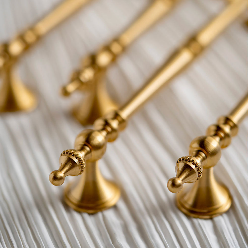 Vintage Beaded Baluster T-Bar Kitchen Cupboard Handles