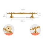 Vintage Beaded Baluster T-Bar Kitchen Cupboard Handles