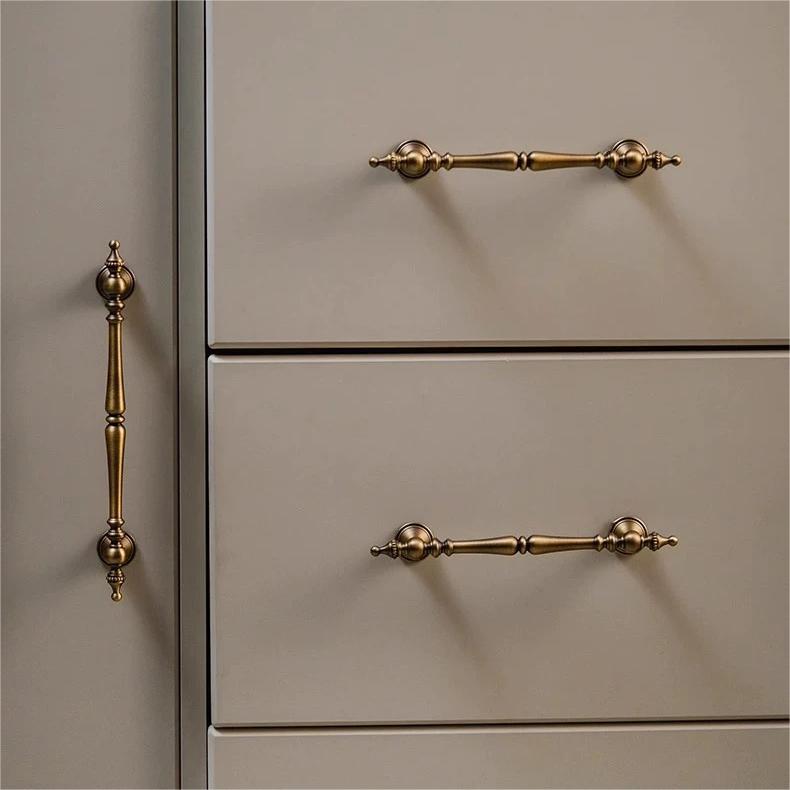 Vintage Beaded Baluster T-Bar Kitchen Cupboard Handles