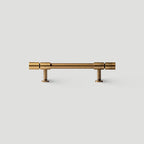 Vintage Bronze T-Bar Wardrobe Handles with Grooved Collars